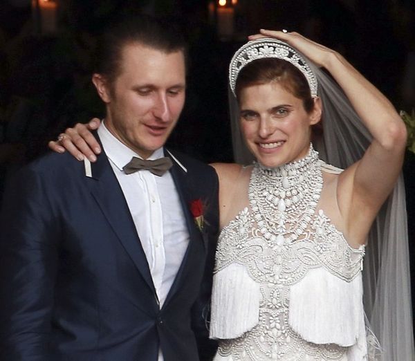 Lake Bell’s wedding dress and guests