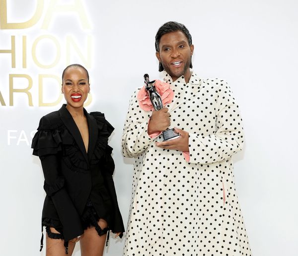 Gigi, Katie, Kerry, and Law at the CFDAs