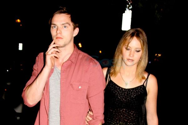 Jennifer Lawrence & Nicholas Hoult at the wrap