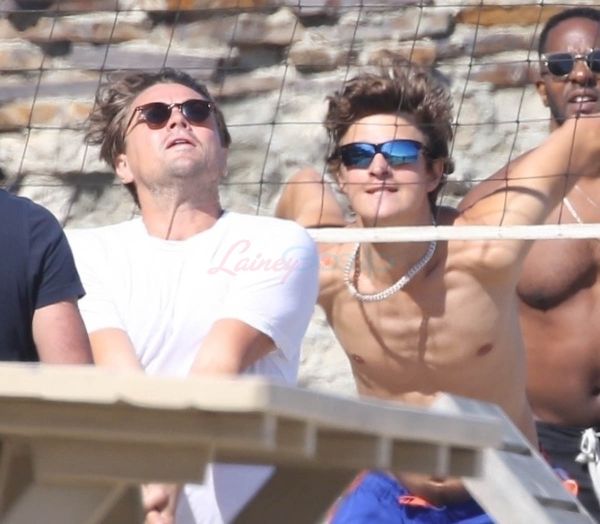 Ansel and Leo play volleyball