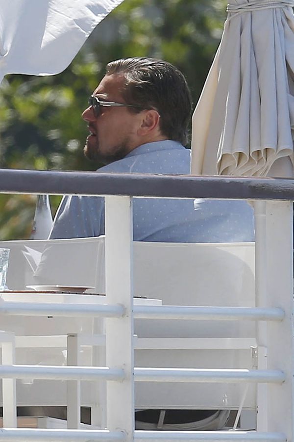 Leo, predictably, shows up in Cannes