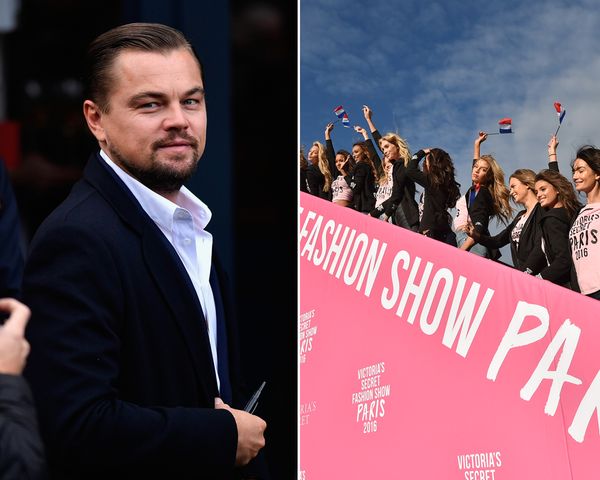 Leonardo DiCaprio and a plane full of women