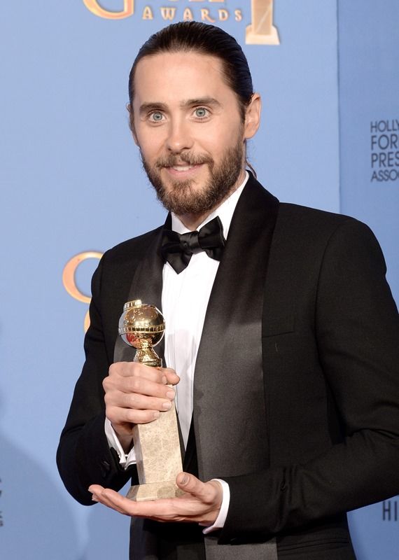 Jared Leto: Worst Globes Speech, Best Messy Bun