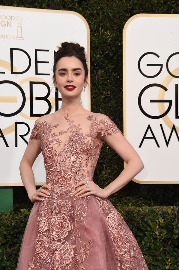 Lily Collins: the Kate Beckinsale of the Globes