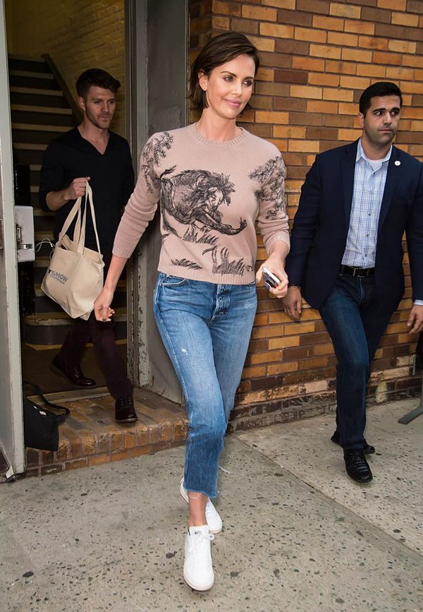 Seth Rogen and Charlize Theron in Long Shot