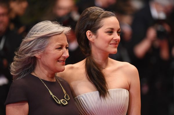 Marion and mom in Cannes