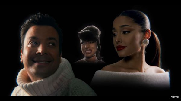 Ariana, Meg, and... Jimmy?