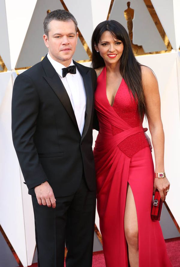 Matt Damon's Oscar date night