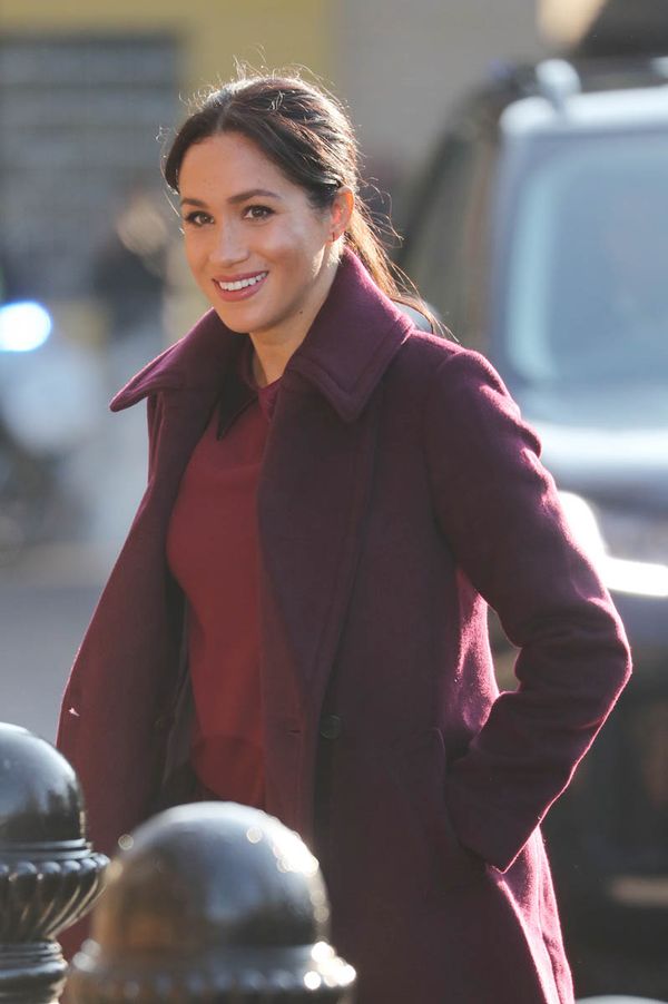 Royal Meghan’s burgundy Thanksgiving