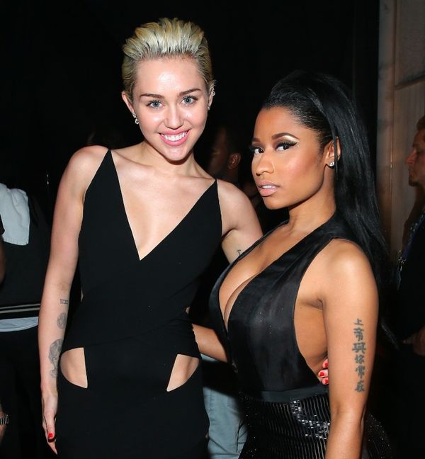 Miley raps about Nicki