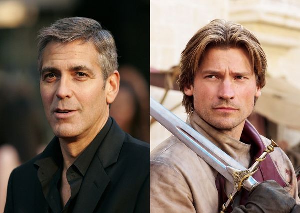 Jaime Lannister almost sprayed George Clooney