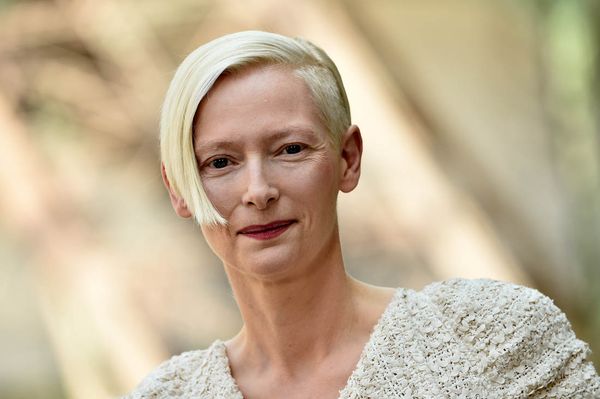 Tilda Swinton and Jake Gyllenhaal in Okja