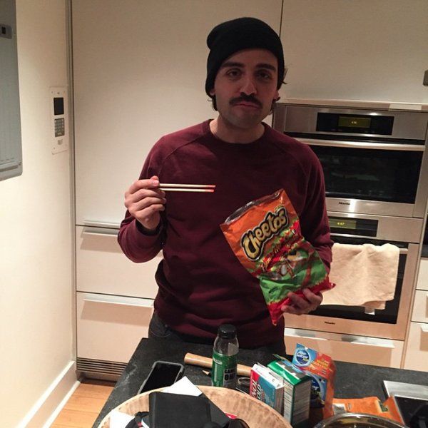 Oscar Isaac + Cheetos