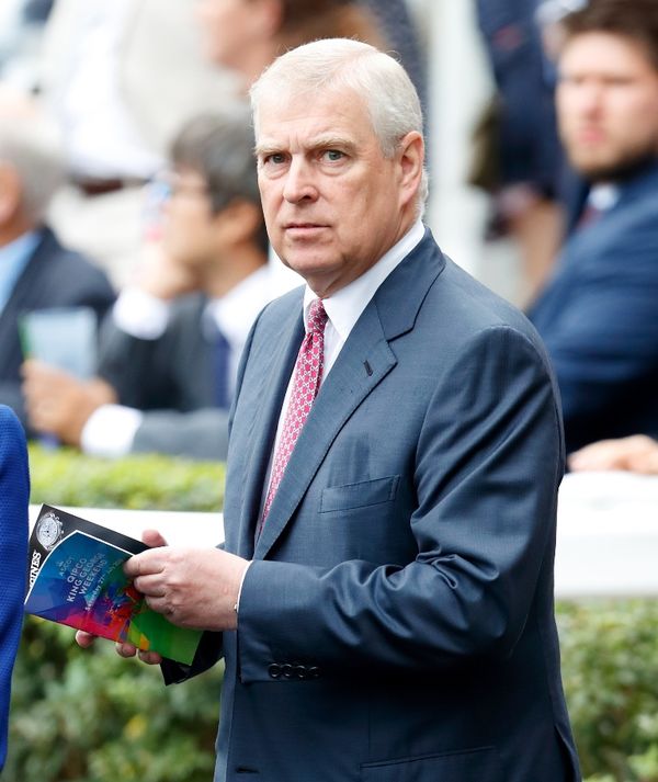 Prince Andrew peeping at the door