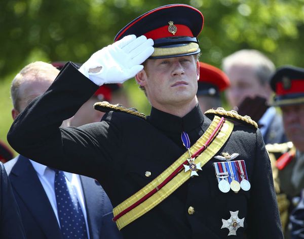 Prince Harry Salutes
