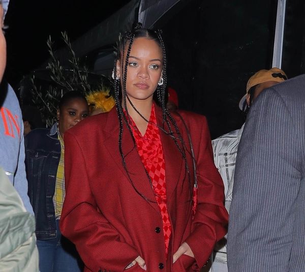 Rihanna in red