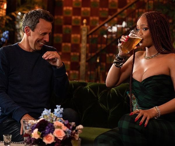 Rihanna and Seth get drunk