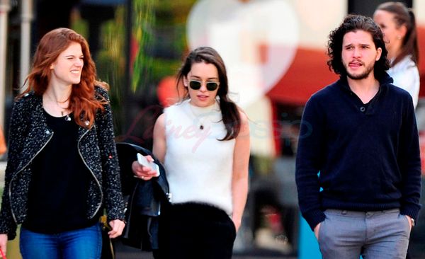 The Khaleesi, Gidget, and Jon Snow hang out