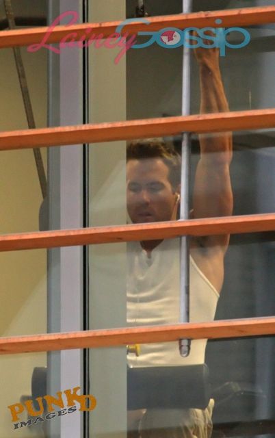 Ryan and Hugh working out