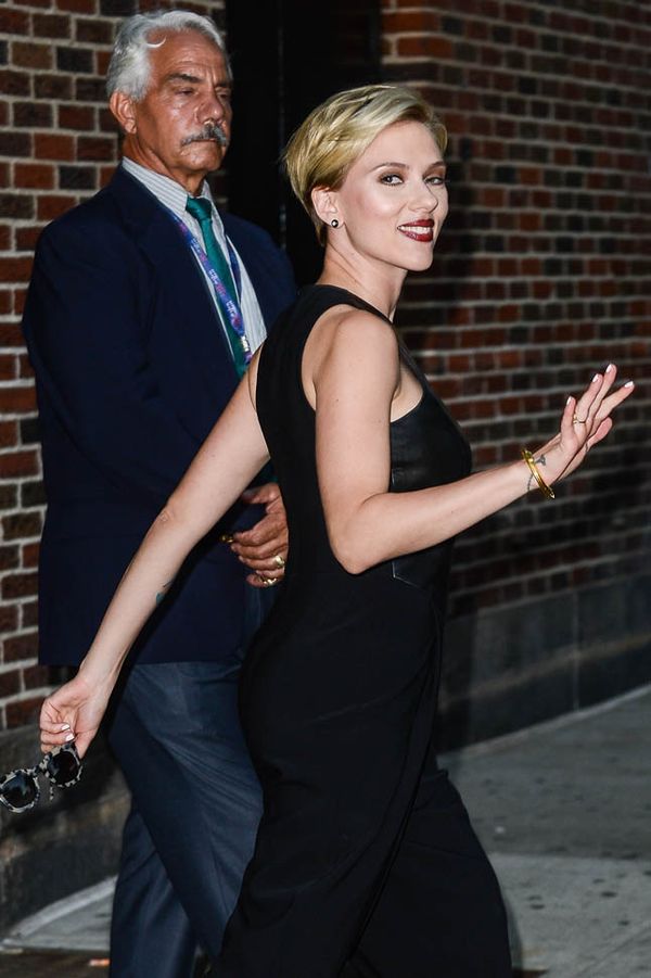 Colbert goes with Scarjo