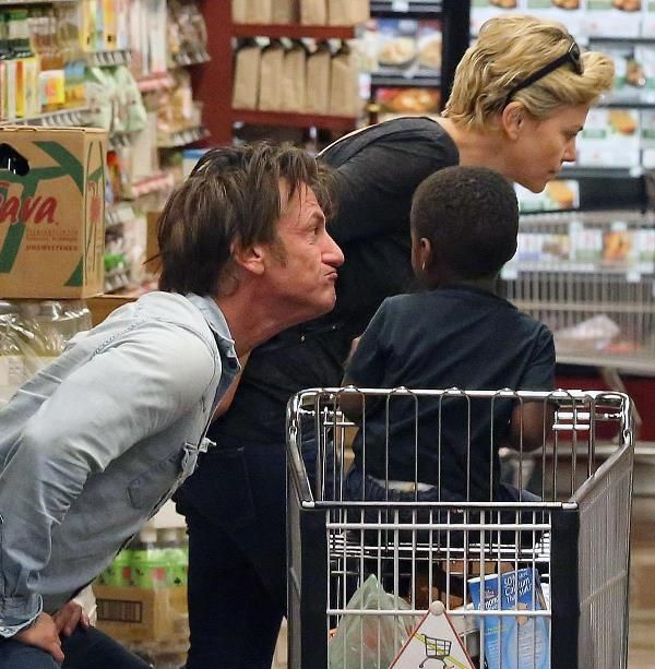 Family time with Charlize & Sean