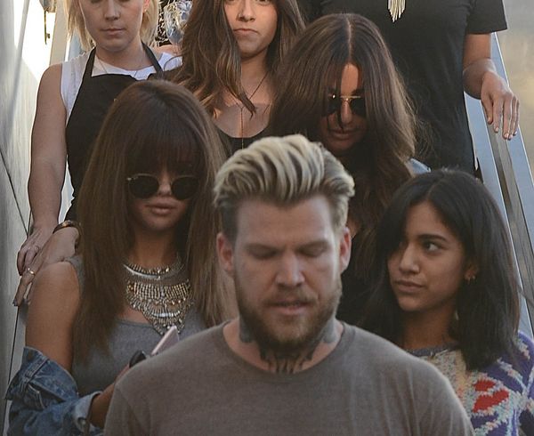 Selena & Lea at the hair salon