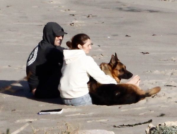 Shailene & Aaron at the Beach