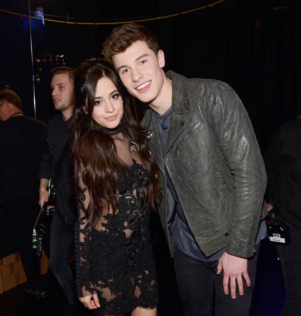 Shawn & Camila hold hands