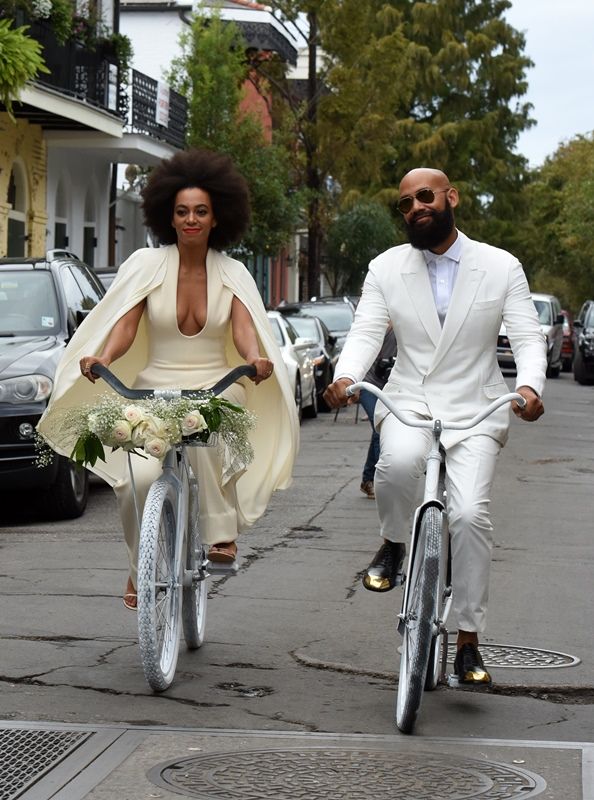 Solange’s wedding cape