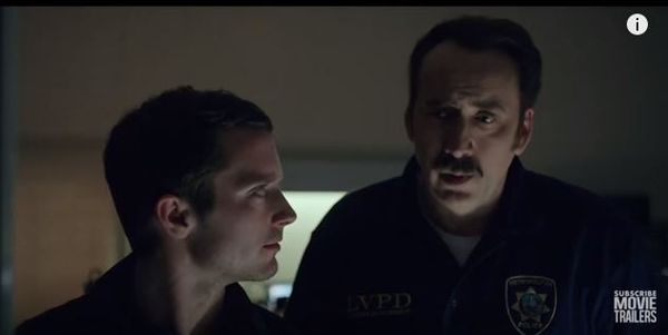 Elijah Wood and Nicolas Cage in THE GREATEST MOVIE EVER