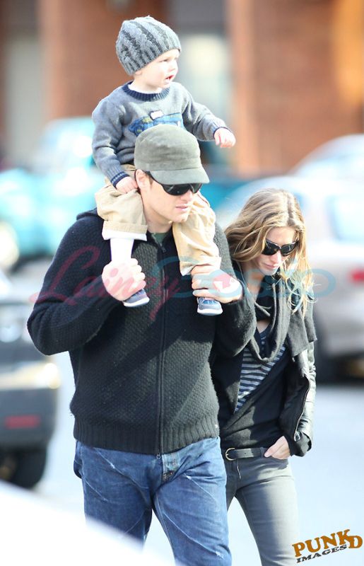 Tom, Gisele, and baby in Vancouver!