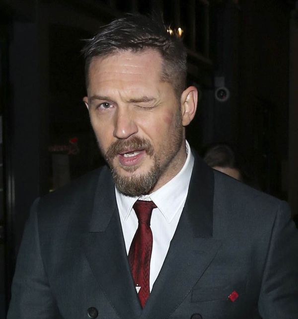 Tom Hardy winks