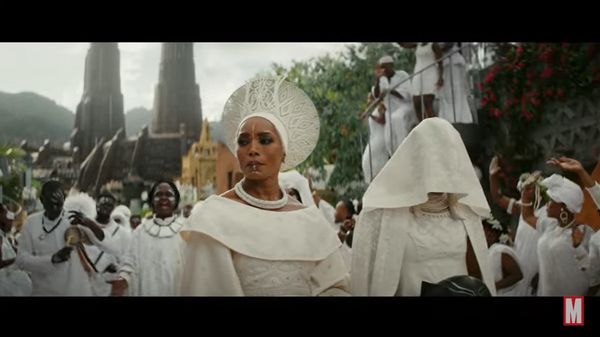 Wakanda Forever in all white