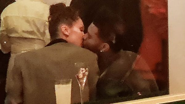 Bella and Abel kissing in Cannes
