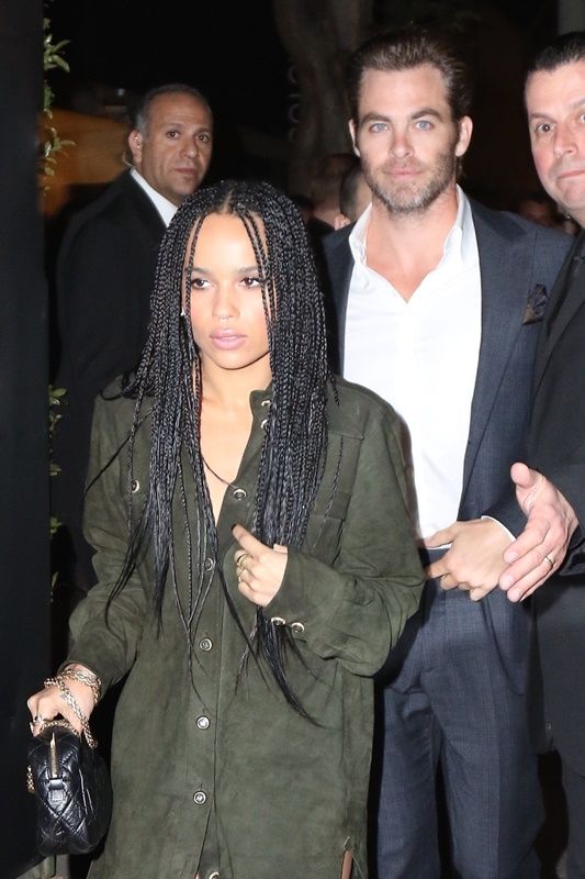 Zoe Kravitz & Chris Pine’s Oscar weekend