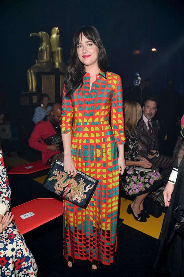 Carpets & Candids: Dakota Johnson’s dragon bag