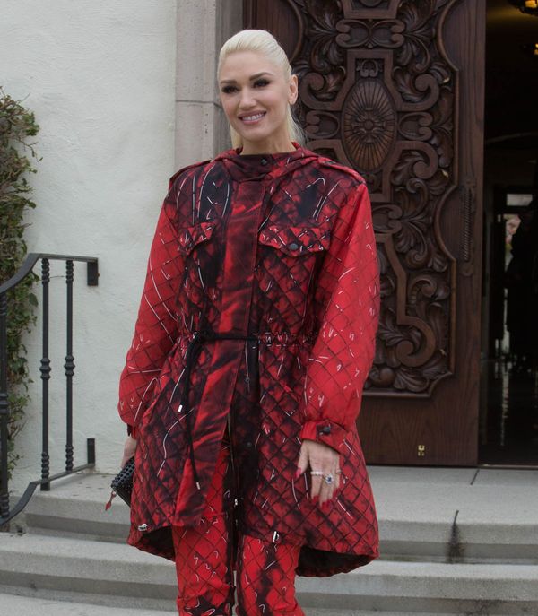 Carpets & Candids: Gwen is red for church