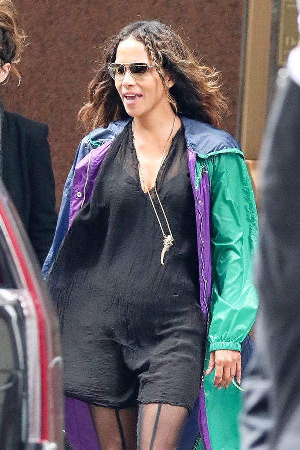 Carpets & Candids: Halle’s pre-MET raincoat