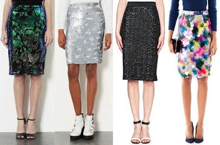 Sasha Finds: Holiday Sequined Skirts 2013