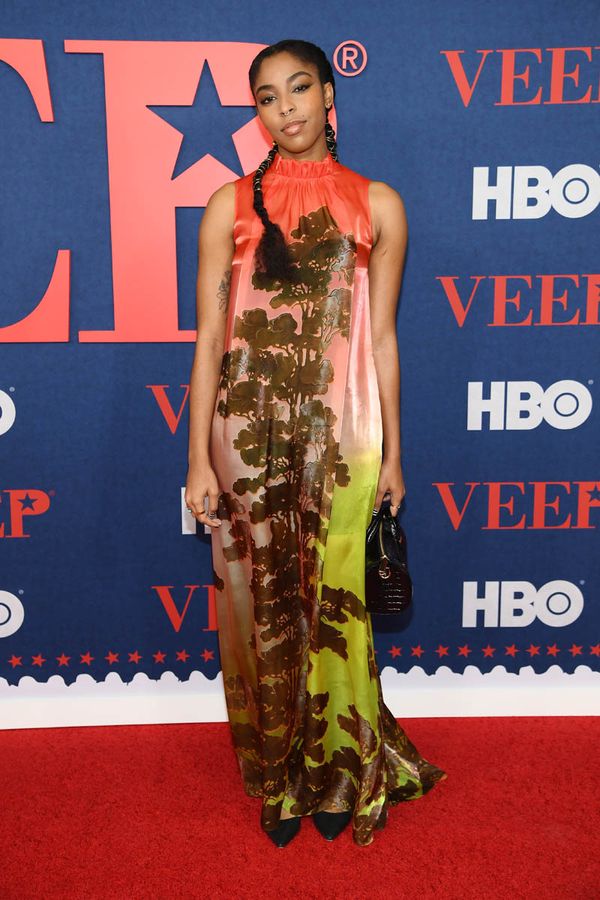 Outfit of the Week: Jessica Williams's dress and camouflage jacket