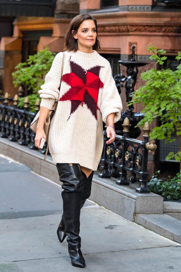 Carpets & Candids: Katie’s great sweater, not the boots