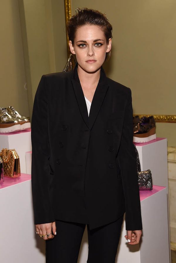 Carpets & Candids: Kristen’s suit and loafers