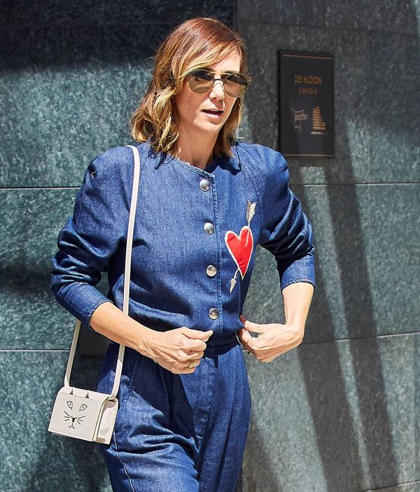 Carpets & Candids: Kristen’s denim jumpsuit