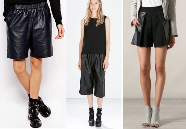 Sasha Finds: Long Leather Shorts