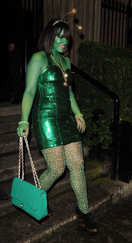 Carpets & Candids: Halloween and green Chanel