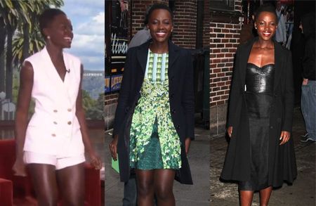 Sasha Finds: Lupita’s Ellen and Letterman Outfits