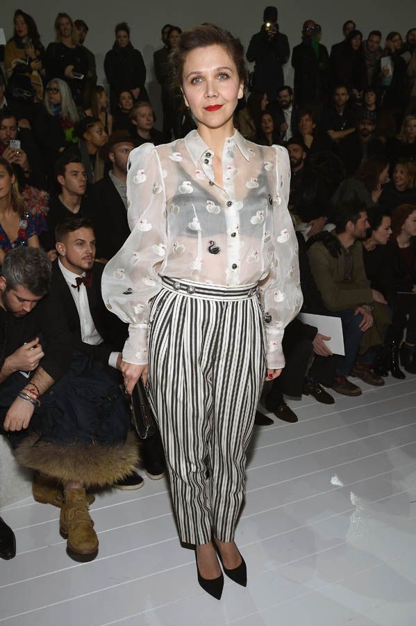 Carpets & Candids: Maggie’s sheer blouse