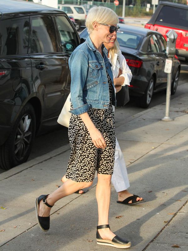 Carpets & Candids: Michelle’s leather espadrilles