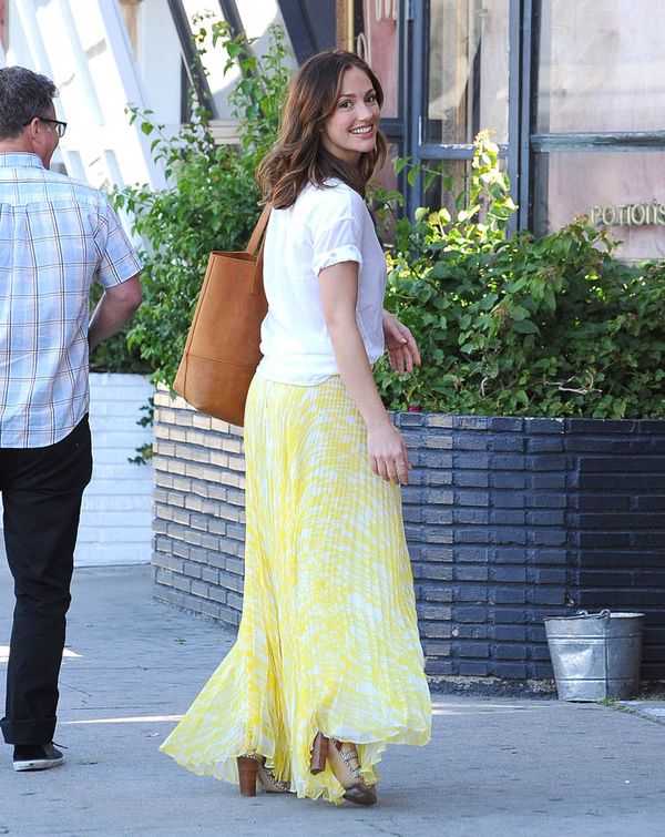 Carpets & Candids: Minka’s yellow maxi