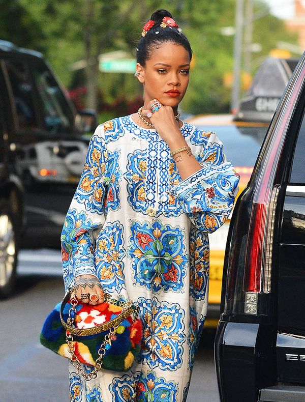Carpets & Candids: Rihanna’s maxi dress and maxi shoes